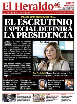 El escrutinio especial definirá la Presidencia