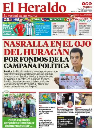 Nasralla en el ojo del huracán por fondos de la campaña política
