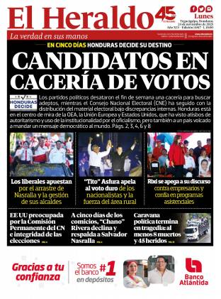 Candidatos en cacería de votos