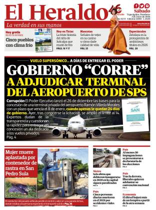 Gobierno corre a adjudicar terminal del aeropuerto de SPS