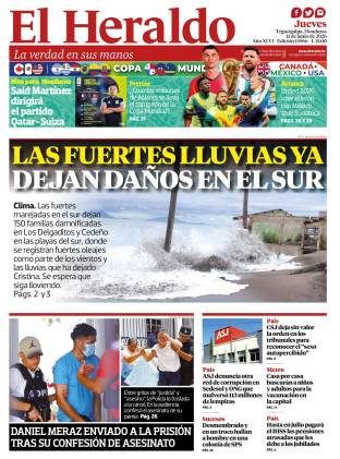 Las fuertes lluvias han dejado daños en el sur