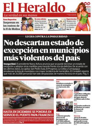 No descartan estado de excepción en municipios más violentos del país