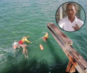 Así fue el intenso rescate del cuerpo del malogrado pescador que pereció ahogado en el mar atlántico en Honduras.