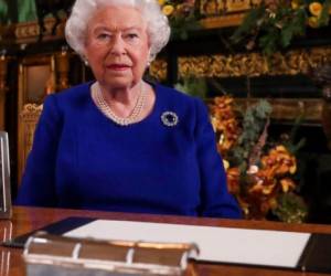 'Les hablo sabiendo que es un periodo cada vez más desafiante' dijo la reina en su discurso. Foto: AFP