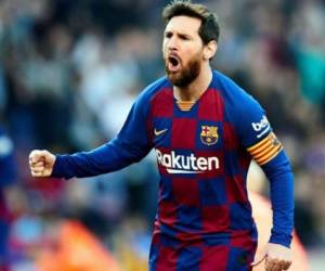 Leonel Messi anotó un penal en el minuto 81 del partido. Foto: AFP