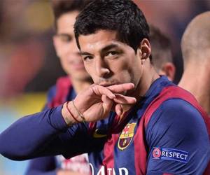 Luis Suárez delantero del Barcelona.