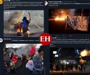 Diversas protestas se realizaron el miércoles en distintas zonas de Honduras, y no pasaron desapercibidas por los medios de comunicación internacionales.