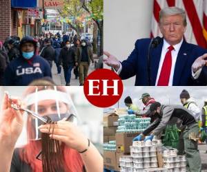 Mientras el presidente estadounidense Donald Trump llama a la reapertura de la economía, un análisis de la Associated Press muestra que miles de personas se están enfermando de Covid-19 en sus trabajos. Fotos. AFP/AP