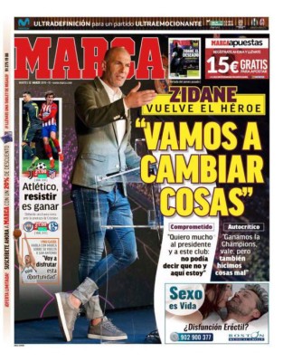 Así titulan el regreso de Zidane al Real Madrid en los principales diarios del mundo