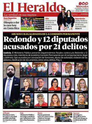 Redondo y 12 diputados acusados por 21 delitos