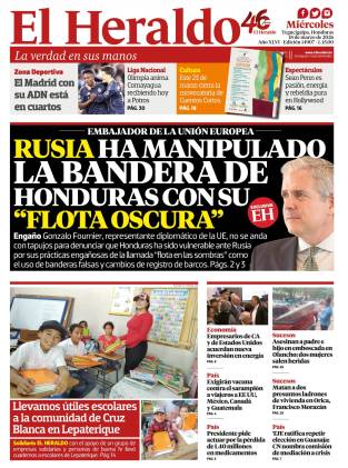 Rusia ha manipulado la bandera de Honduras con su flota oscura