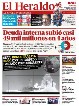 Deuda interna subió casi 49 mil millones en 4 años