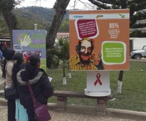El lanzamiento de la campaña se hizo en el parque central de Marcala.