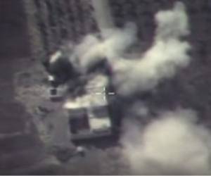 Imágenes del bombardeo ruso a 53 objetivos sirios.