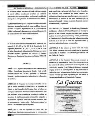 Ordenan liquidar el Fondo Vial y piden al TSC auditoría forense