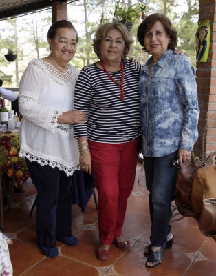 Suyapa Urquía, Rosa María Lozano y Mireya Argüello. Crédito: EL HERALDO/Emilio Flores
