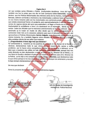 Testigos queman a policías por crimen de Julián Arístides González