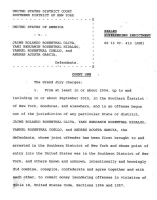 Demanda contra los Rosenthal es por lavado y soborno