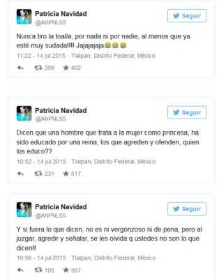 Paty Navidad tomó con humor el incidente