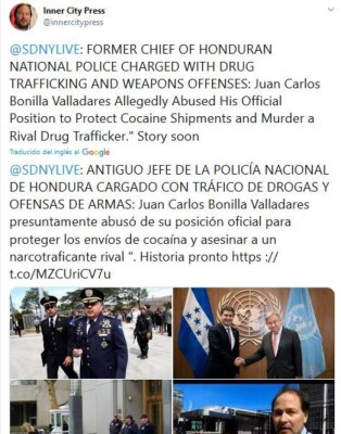 Acusación de EEUU contra 'El Tigre' Bonilla hace eco en el mundo: Medios internacionales lo informan