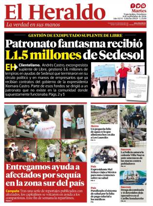 Patronato fantasma recibió L1.5 millones de Sedesol