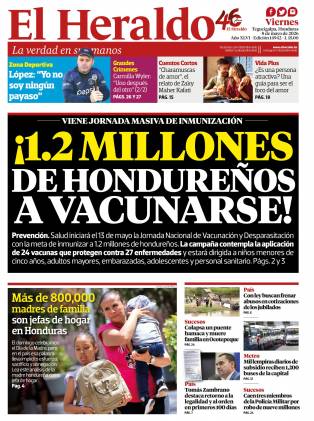 ¡1.2 millones de hondureños a vacunarse!