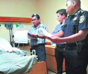 Instante en que autoridades judiciales le dictan la detención judicial a John Charles Bográn, implicado en el descalabro del IHSS.