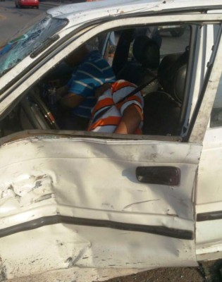 Fuerte 'encontronazo' deja tres heridos cerca de la Villa Olímpica