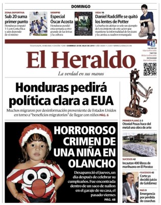 Horroso crimen de niña en Olancho