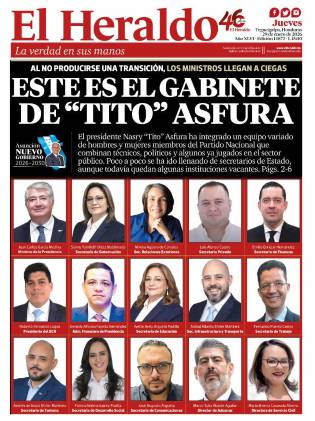 Este es el gabinete de “Tito” Asfura