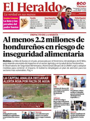 Al menos 2.2 millones de hondureños en riesgo de inseguridad alimentaria