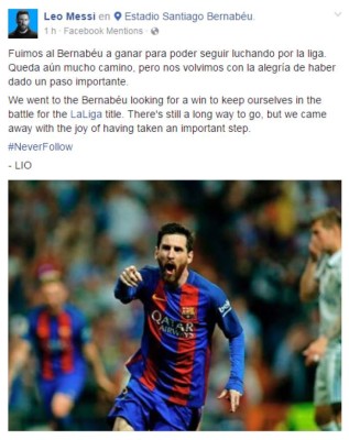 El Barcelona 'ha dado un paso importante', afirma Leo Messi