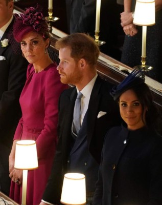 Elegante y discreta, así lució Meghan Markle en la boda de la princesa Eugenia