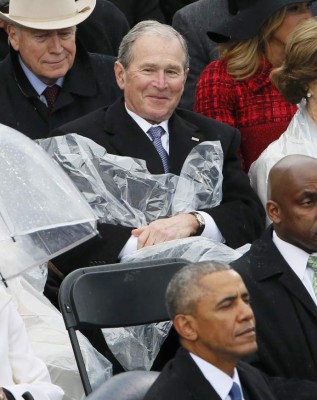 Las divertidas fotos de George W. Bush en ceremonia inaugural de Donald Trump &nbsp;&nbsp;