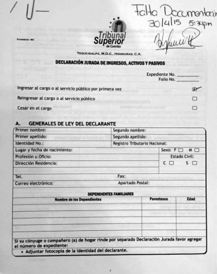 Luis Redondo reconoce que declaración no tiene datos