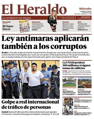 Ley antimaras aplicarán también a los corruptos