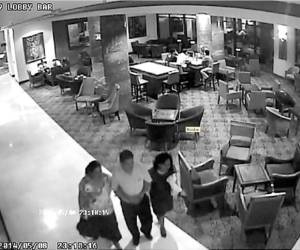 VIDEO: La DNIC obtuvo el video del bar en el hotel Marriott.