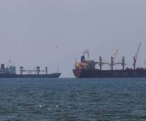 Los frijoles etíopes fueron descargados durante la madrugada en Puerto Cortés.