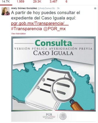 México publica investigación de estudiantes desaparecidos