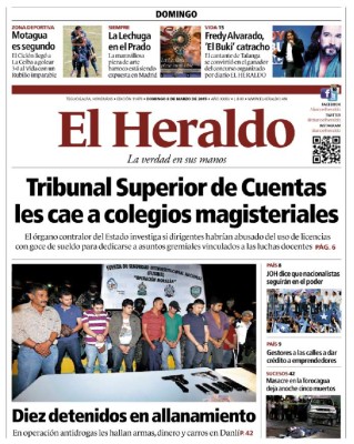 Tribunal Superior de Cuentas les cae a colegios magisteriales