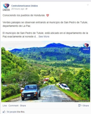 Embajadores de Honduras en Facebook