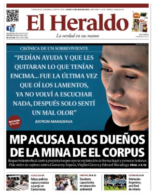 MP acusa a los dueños de la mina de El Corpus