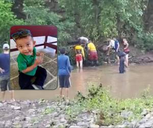 Diego Javier Rodas Pavón, de tres años de edad, murió ahogado tras caer a un río cerca de su casa.