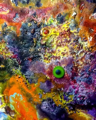 Color y textura en la obra de pintor Santos Arzú expuesta en EEUU