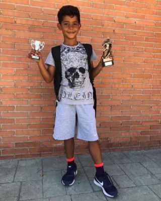 Hijo de Cristiano Ronaldo abre cuenta en Instagram con mensaje a Messi: 'Mi ídolo'