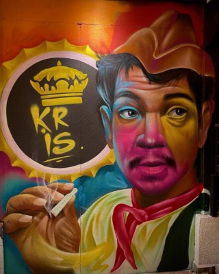 'Desde Honduras para el mundo': Grafitero hondureño inmortaliza a Vicente Fernández con increíble mural (FOTOS)