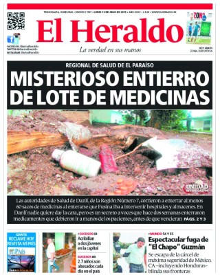 Medicamentos enterrados eran útiles para la población: MP