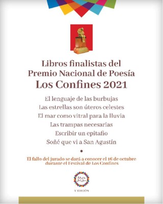 Premio Nacional de Poesía Los Confines 2021 anuncia finalistas