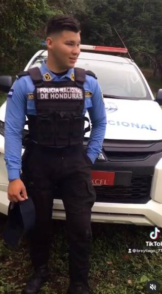 Jeferson Andrade, el policía hondureño que roba suspiros en TikTok