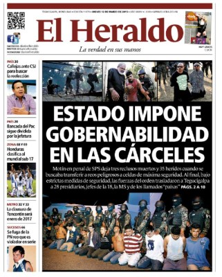 Estado impone gobernabilidad en las cárceles
